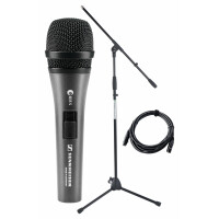 Sennheiser E 835 S Mikrofon Set+ Ständer + Kabel