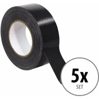 Stagetape Gaffa Tape Pro 48mm x 50m 5er Pack Schwarz