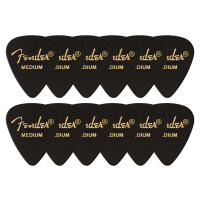 Fender 351 Premium Plektren Medium 12er Pack Black