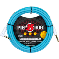 Pig Hog Hex Series Silent Câble 5,6m Coudé Daphne Blue