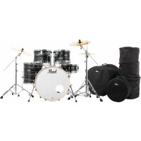 Pearl Export EXX725SBR/C778 Drumkit Graphite Silver Twist Set mit Taschen