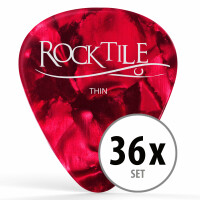 Rocktile Red Brown Pick/plectros 36x Pack Thin