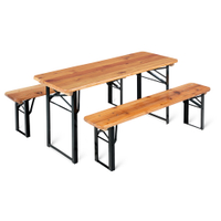 Stagecaptain BBK-110 Hirschgarten Kinder-Festzeltgarnitur 110 cm Natur  - Retoure (Zustand: gut) 