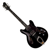 Hagstrom Viking Black Gloss Linkshänder - Retoure (Zustand: sehr gut)