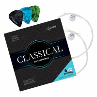 Shaman Classical snaren voor concertgitaar incl. 2 vervangsnaren en 3 plectrums