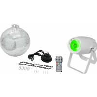 Eurolite LED PST-10 QCL Spot ws Spiegelkugel Set