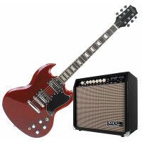 Rocktile Pro S-Red Set de Guitarra Eléctrica Heritage Cherry y Amp