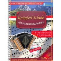 Knöpferl Schule für Steirische Harmonika 1 (5-Fingersatz)