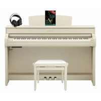 Yamaha CLP-745 WA Digitalpiano Set Weißesche