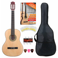 Classic Cantabile Acoustic Series AS-851-L Classical Guitar 4/4-sized for Left-Hander Starter SET