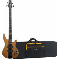 Rocktile Pro LB104-N LowBone E-Bass Natural Softcase Set