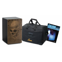 XDrum Design Series Cajon "Skull" Set con borsa e guida (tedesco)