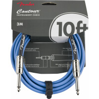 Fender Contour Series 10' Instrumentenkabel Lake Placid Blue