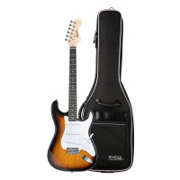 Shaman Element Series STX-100VS Guitarra eléctrica Vintage Sunburst Set con funda de transporte