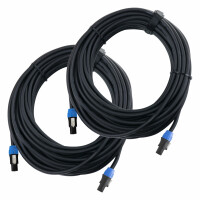 Cable del altavoz Pronomic pro-line BOXSP4-15 compatible con Speakon, 15 m, juego de 2