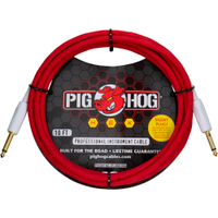 Pig Hog Hex Series Silent câble 3m Candy Apple Red