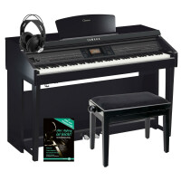 Yamaha CVP-701 PE Clavinova Digitalpiano Schwarz Hochglanz SET inkl. Bank + Kopfhörer + Klavierschule