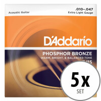 D'Addario EJ15 Extra Light 5x Set