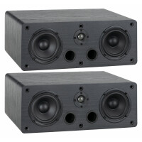 McGrey CS-440 BK 2x 4" HiFi Regal-/Center-Lautsprecher schwarz 40W RMS Paar