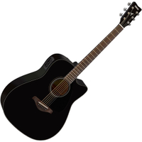 Yamaha FGX800C Black  - Retoure (Zustand: sehr gut)