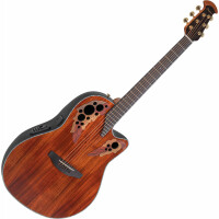 Ovation Celebrity Elite Plus CE44P Mid Cutaway Figured Koa