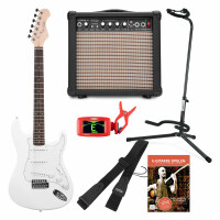 Rocktile Sphere Classic Set de guitarra eléctrica blanca