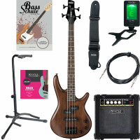 Ibanez GSRM20B-WNF E-Bass Walnut Flat Starter Set