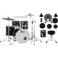 Pearl Export EXX725SBR/C31 Drumkit Jet Black Beginner Set