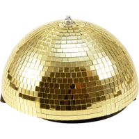 Eurolite Spiegel-Halfbol 30 cm Goud Gemotoriseerd