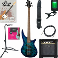 Jackson JS2P Spectra E-Bass Blue Burst Starter Set