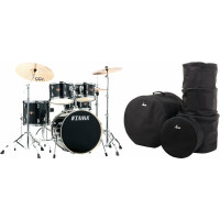 Tama IP50H6W-HBK Imperialstar Drumkit Hairline Black Set inkl. Gigbags