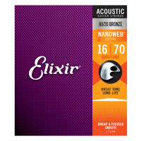 Elixir 11306 Akustik 80/20 Nanoweb Baritone