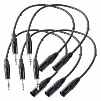 Pronomic Stage JXM-0.5 Stereoklinke/XLR 0,5m 5xSet