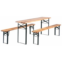 Stagecaptain BB-180 Hirschgarten Ensemble table et banc bois de jardin 177 cm