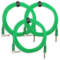 3x SET Pronomic Trendline INST-3NG cavo strumenti verde