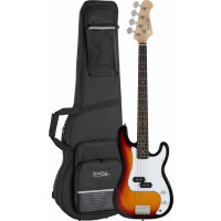 Rocktile Puncher E-Bass Sunburst Set inkl. Leichtkoffer