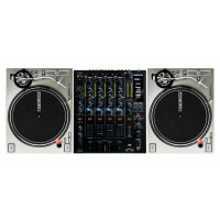 Reloop RMX-60 Digital / RP-7000 MK2 Silver DJ Mixer Set