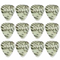 Taylor Celluloid 12er Pack Plektren Abalone 0,96