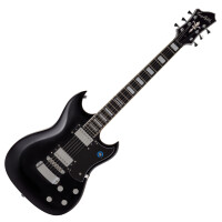 Hagstrom Signature Pat Smear Black Gloss - Retoure (Zustand: sehr gut)