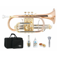 Lechgold Supreme CR-18L cornet en Sib laqué set Deluxe