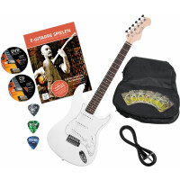 Rocktile Sphere Guitarra Eléctrica Clásica White Set con Accesorios