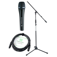 Sennheiser E 945 Mikrofon Set +Ständer+ Kabel