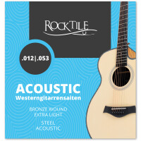 Rocktile Cordes pour guitare folk Light