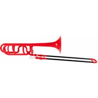 Classic Cantabile MardiBrass kunststof Bb/F trombone rood