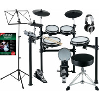 XDrum DD-530 Mesh Heads Elektronisch Drumstel Beginner Set met Kruk, Koptelefoon en Muziekstandaard