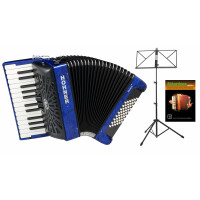 Hohner Bravo II 48 SilentKey Blau Set