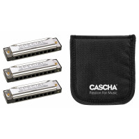 Cascha HH 2342 Special Blues Mundharmonika Set (3 Stück)