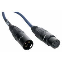 Pronomic Stage 5F3M-0.2 DMX Cable adaptador 5-pines hembra a 3-pines macho 20 cm