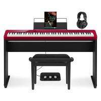 Casio PX-S1100 RD Privia Digitalpiano Rot Home Set