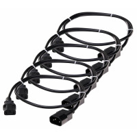 Set 5x Pronomic IECIEC-1,0 cable alargador de red 1,0m